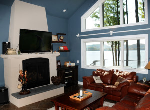 Craftsman home renovation fireplace