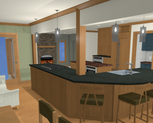 kitchen design rendering