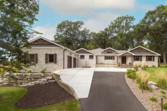 stone house with