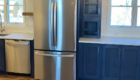 refrigerator and dishwasher installed