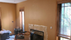 living room, fireplace wall paint