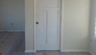 white trim around door 