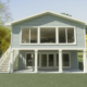rendering of a lake home remodel