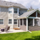 screen porch addition and patio