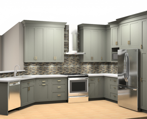 kitchen remodel color rendering